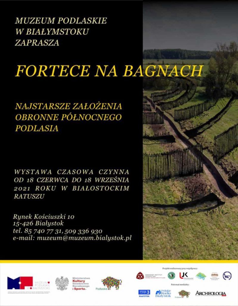 Plakat wystawy "Fortece na bagnach (...)"