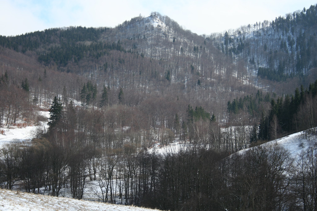 Góry Kamienne z zamkiem Rogowiec. Widok z doliny Grzmiącej (fot. A. Boguszewicz).