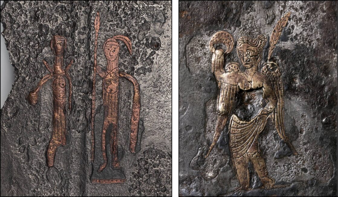 W żadnym innym miejscu nie istnieje możliwość przyjrzenia się słynnym mieczom z Podlodowa (po lewej) i Østre Toten (po prawej) z tak blisk!