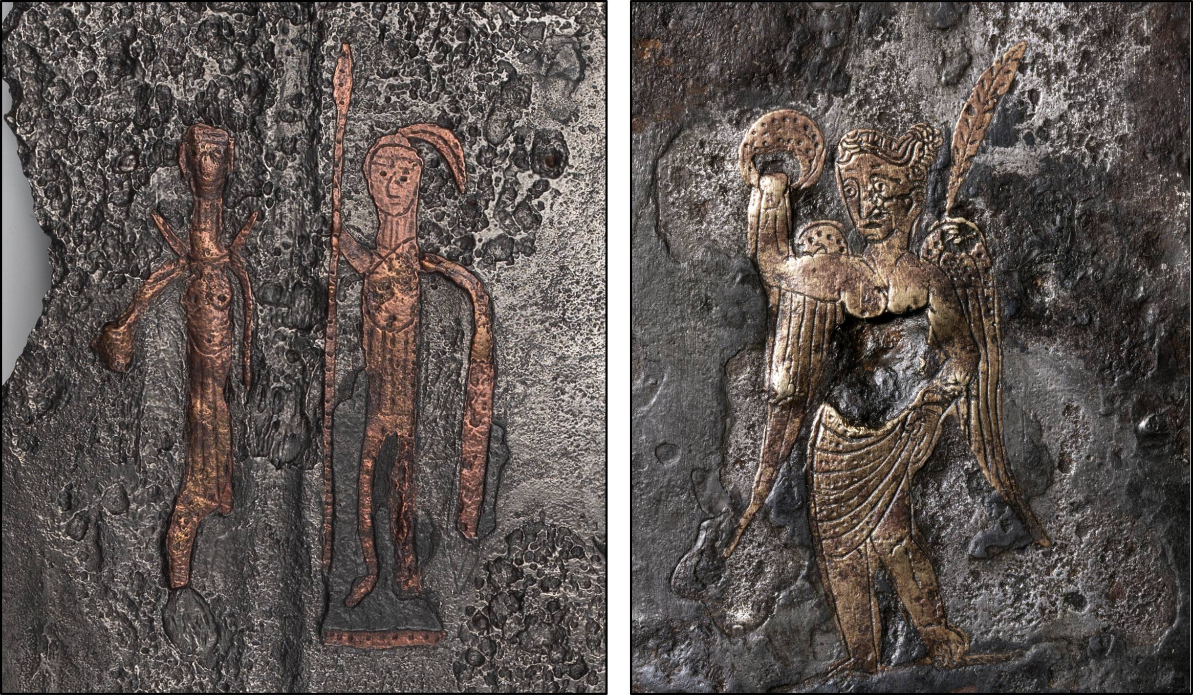 W żadnym innym miejscu nie istnieje możliwość przyjrzenia się słynnym mieczom z Podlodowa (po lewej) i Østre Toten (po prawej) z tak blisk!