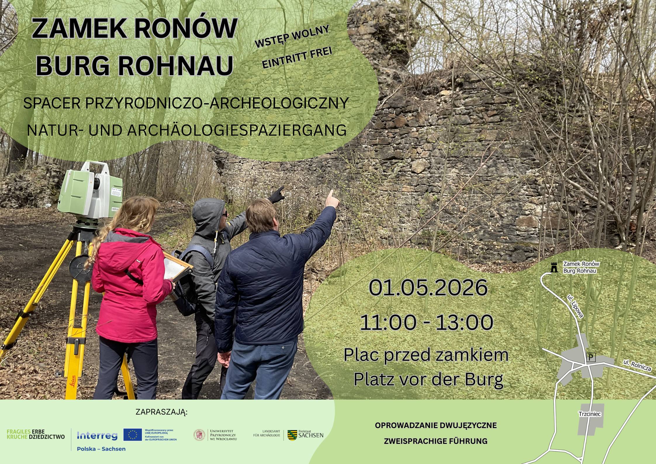 Ronów – ruiny zamku. Zaproszenie na spacer archeologiczny