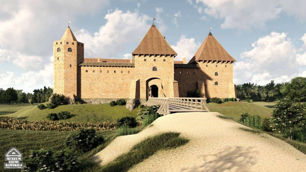 Rekonstrukcja zamku w Rawie Mazowieckiej (oprac. R. Gałecki)