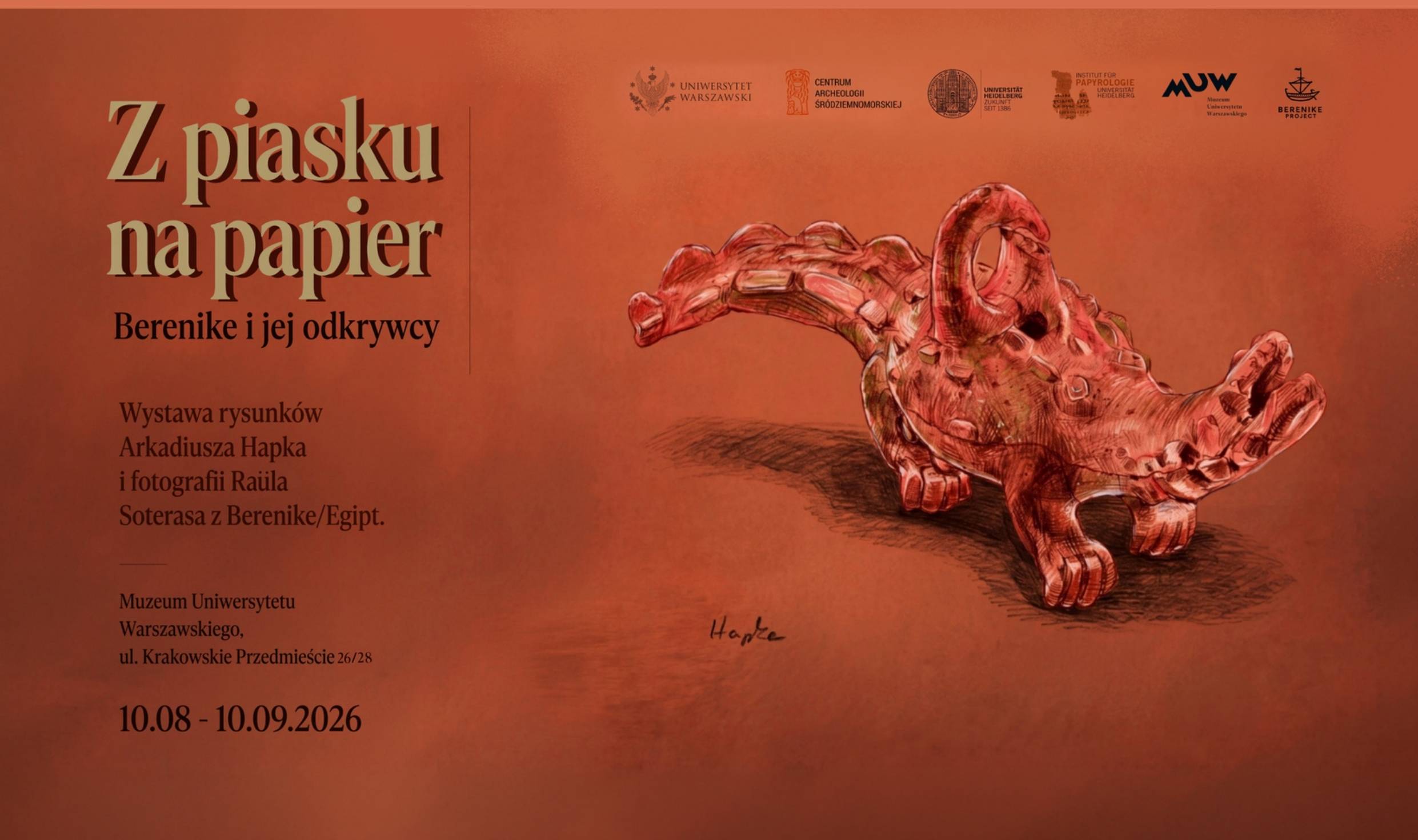 „Z piasku na papier”. Berenike i jej odkrywcy w Muzeum Uniwersytetu Warszawskiego