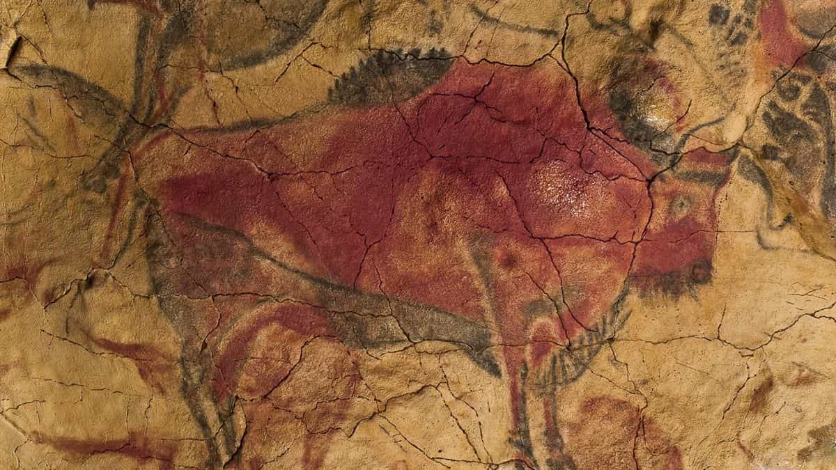 Fragment rysunku naskalnego z jaskini Altamira
