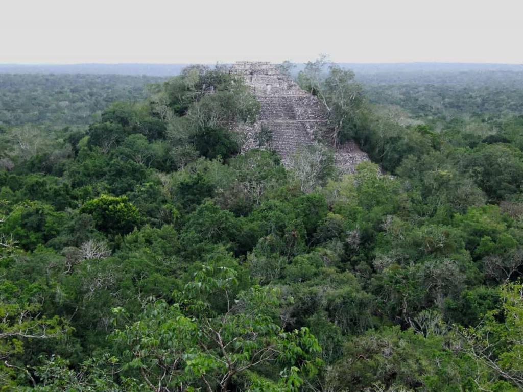 Budowla I, druga co do wielkości piramida w calakmul