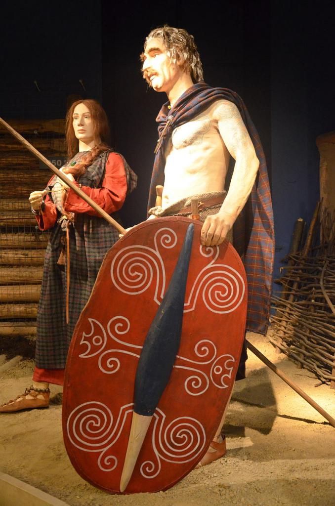 Przykładowy ubiór ludności kultury przeworskiej, która w przeszłości prowadziła ożywione kontakty z Celtami (fot. Archeologiczne Muzeum w Krakowie)