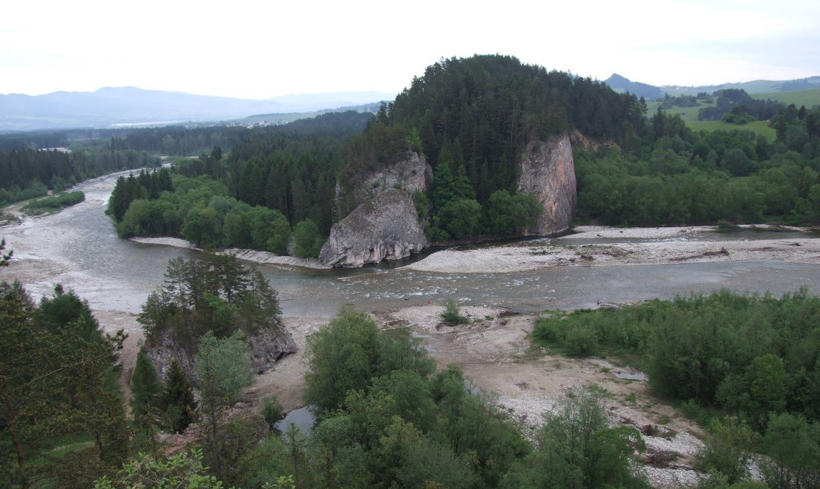 Przełom Białki, widok z Obłazowej Skały