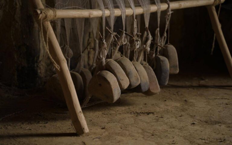 Przęśliki na wystawie Muzeum Archeologiczne w Biskupinie
