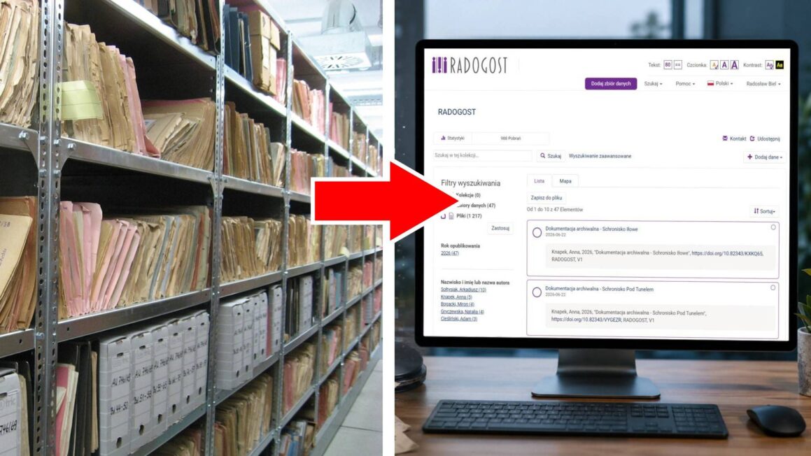 Dokumentacja archeologiczna przez lata trafiała do segregatorów, pudeł, na płyty, pendrive’y i prywatne dyski. RADOGOST chce uporządkować ten rozproszony zasób