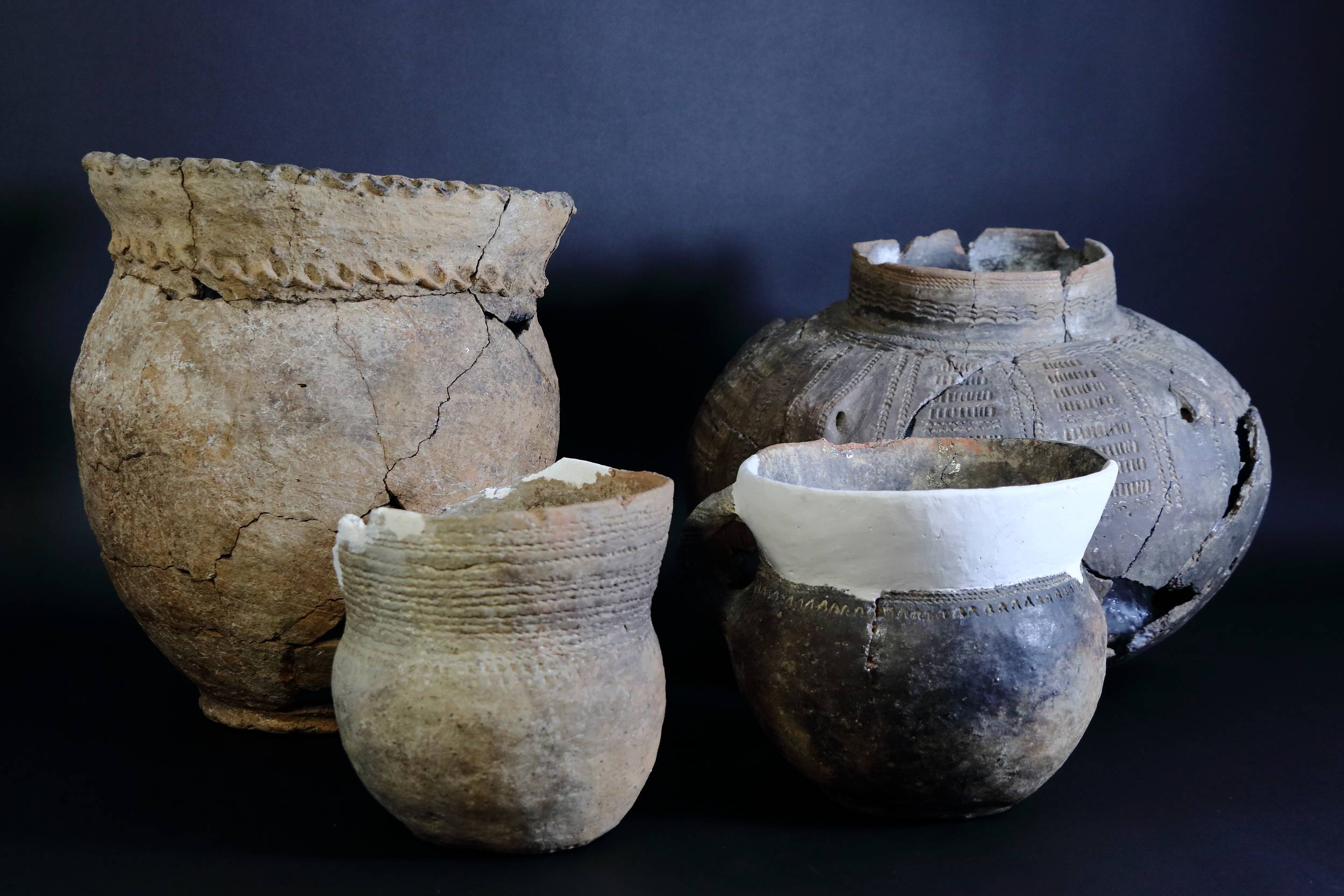 Wybrane materiały ceramiczne kultury złockiej ze zbiorów Muzeum Zamkowego w Sandomierzu (fot. M. Mroczka)