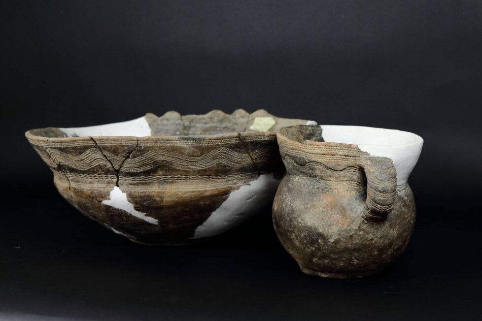 Wybrane materiały ceramiczne kultury złockiej ze zbiorów Muzeum Zamkowego w Sandomierzu (fot. M. Mroczka)